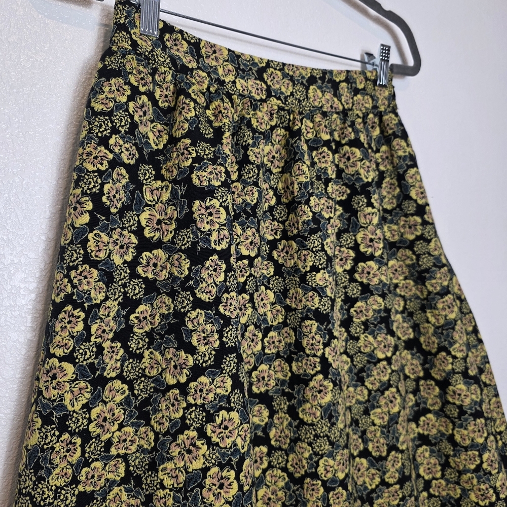 Anthropologie Maeve Floral Brocade Jacquard Maxi Skirt Size 4 - Picture 7 of 10